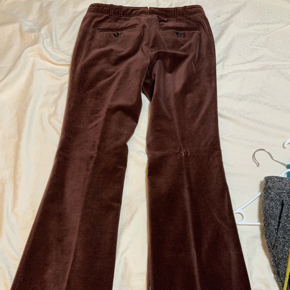 Burberry prorsum velvet flare dress pants 8